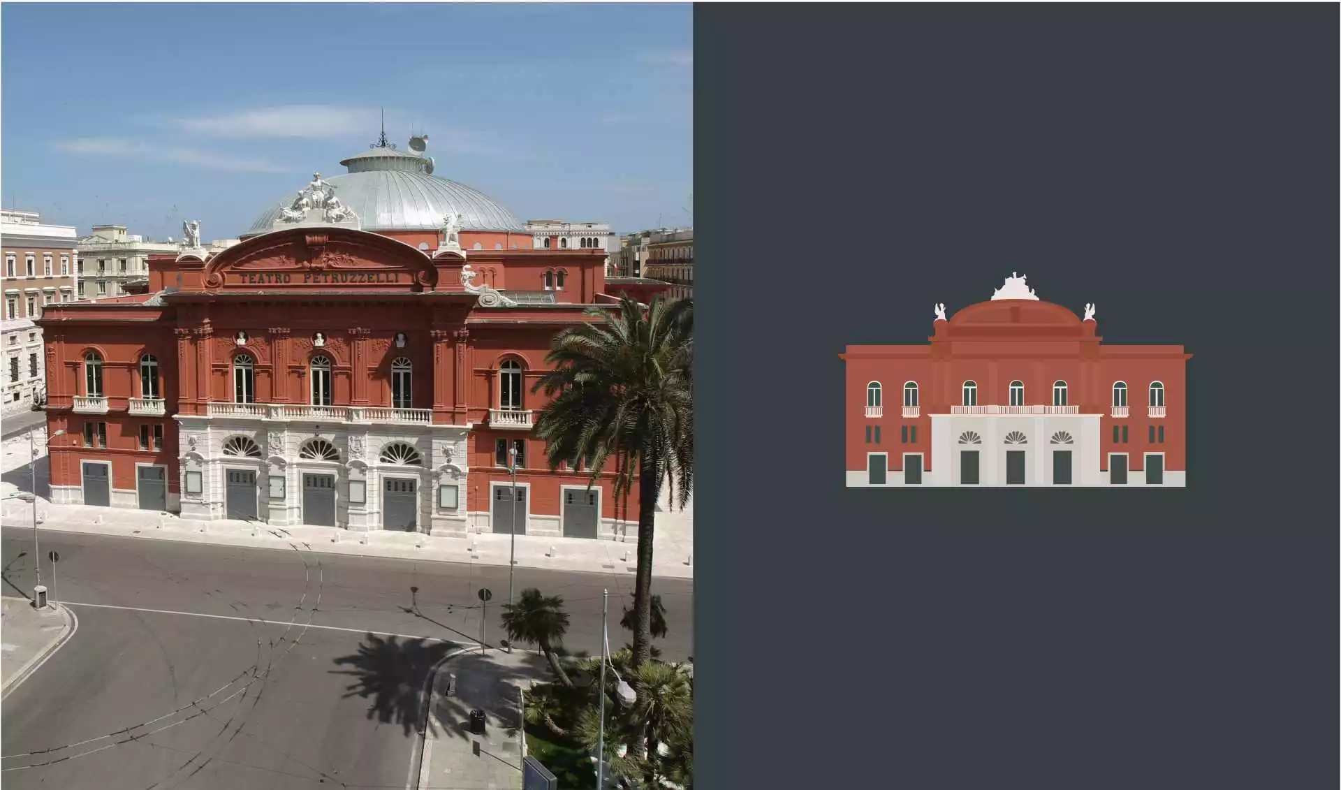 Illustrazione del Teatro Petruzzelli